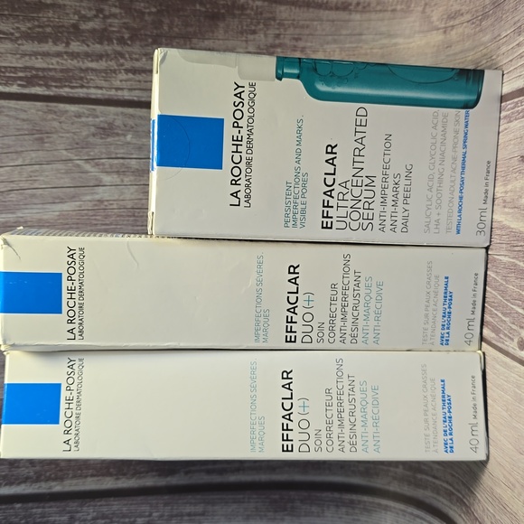 Set La Roche-Posay Effaclar Duo Acne Treatment & Serum NIB 40ml/30ml exp 6/26**